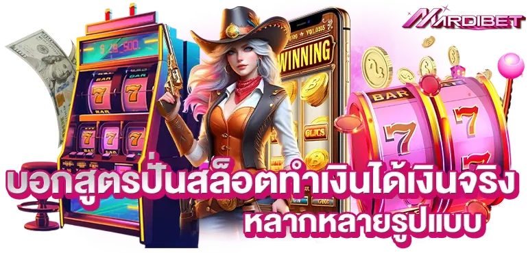 บอกสูตรปั่นสล็อตทำเงินได้เงินจริง หลากหลายรูปแบบ